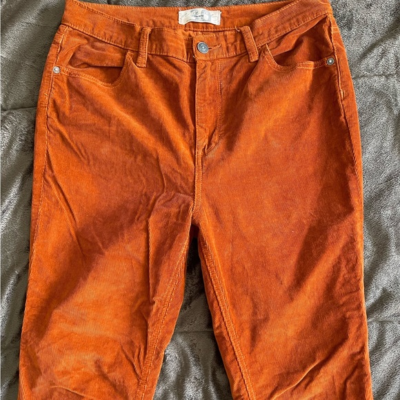 We The Free Fired Chestnut High Waisted Corduroy Pants Size 30 - Picture 8 of 11